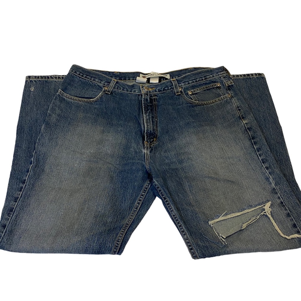 Harley-Davidson medium wash distressed jeans 40/34